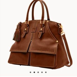 Dooney and Bourke Florentine Elegant Brown Leather Handbag